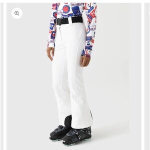 Goldbergh White Ski Pants with Black Accents